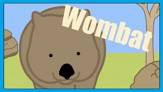 Wombat Song - Funny Australian Animal Song for Kids │Smiley Rhymes