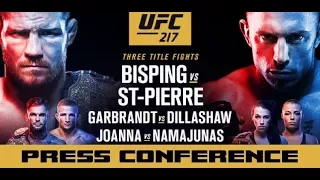 UFC 217 Press Conference: Michael Bisping vs Georges St-Pierre