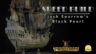 How I made Captain Jack Sparrow's BLACK PEARL Ship Model in 12 Minutes (NOT Really)