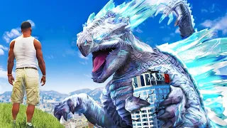 Franklin Found TITANUS SHIMO In GTA 5! (Godzilla)