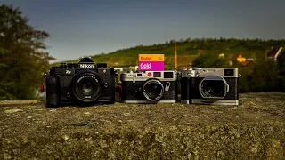 Nikon Zf + Fujifilm X100VI vs. Kodak Gold 200 - Film Simulation Comparison