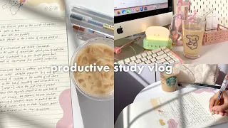 6am study vlog 🥯 waking up early, studying, cleaning my room, lots of coffee and hauls