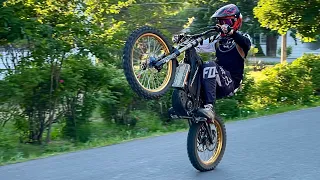 First Week of Road Wheelie Progression! - 72v Sur Ron #bikelife