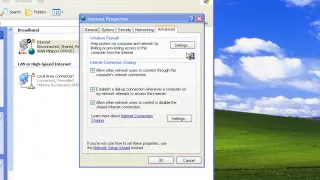 Windows XP - Firewall Configuration on a Shared Internet Connection