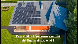 Kaip aplikuoti paramos gavimui visi žingsniai nuo A iki Z