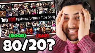 🇮🇳 Indian Reaction On Top 100 Most Popular Pakistani DramasTitle Song OST Reaction | #reactionvideo