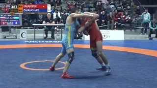 GOLD GR - 55 kg: V. KABALOEV (RUS) v. K. ZHAKANSHA (KAZ)