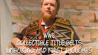 WWE COLLECTIBLE TITLE BELTS UNBOXING AND FIRST THOUGHTS