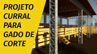 Projeto de curral para gado de corte Parte 3