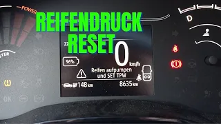 Reifendruck Reset beim Dacia Spring Electric