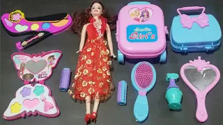 ASMR | Satisfying unboxing barbie doll makeup toys