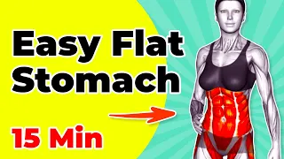 15-MIN Easy Flat Stomach and Small Waist Workout - Achieve Your Dream Physique!