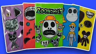 DIY 🦓 ZOONOMALY ZOOKEEPER MONSTERS STICKER BOOK 🦊😈 + Zoonomaly Zookeeper STICKERS!🐼😱 Horror Game