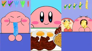 Kirby Animation - Eating Jamaican Fried Chicken, Giant Cheetos, Spicy Snack Mukbang Complete Edition