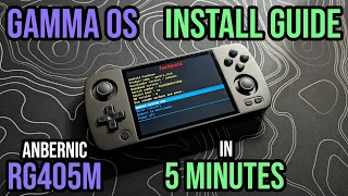 Gamma OS Install Guide in 5 Minutes - Anbernic RG405M