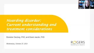 Hoarding disorder: Current understanding and treatment considerations