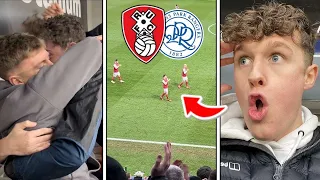 Rotherham vs QPR *VLOG* CRAZY SCENES as THE MILLERS GET a MASSIVE WIN!!!