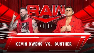 KEVIN OWENS VS GUNTHER RAW MONDAY NIGHT [4K] WWE 2K23