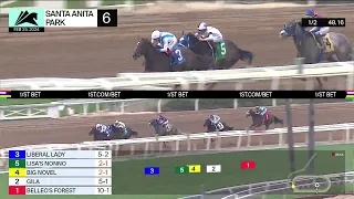 Liberal Lady wins Race 6 on Sunday, February 25 at Santa Anita Park