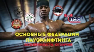 ОСНОВНЫЕ ФЕДЕРАЦИИ ПАУЭРЛИФТИНГА: ОСОБЕННОСТИ, ОТЛИЧИЯ WRPF, СПР, WPC, НАП, ФПР