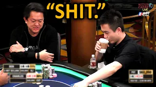 He INSTANTLY REGRETTED This Shove In $100,000 Pot @HustlerCasinoLive