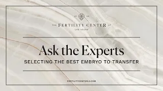 How Do Fertility Doctors Decide Which Embryo to Transfer?