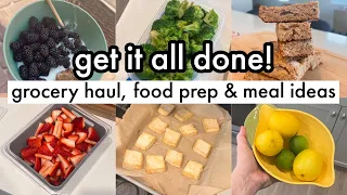 HOW I EAT HEALTHY FOR CHEAP - Get It ALL Done!👏🏻 Grocery Haul, Food Prep + Meal Ideas/Meal Plan 📝