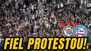 ROLOU PROTESTO! TORCIDA DO CORINTHIANS PROTESTA APÓS O APITO FINAL