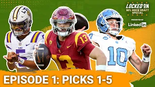 2024 Locked On NFL Mock Draft: Bears, Commanders, Patriots, Vikings, Chargers select