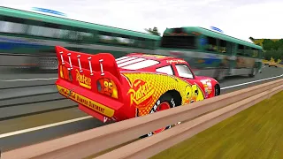 GTA 4 Crazy Lightning McQueen Car Crashes Compilation Ep. 28 | GTA IV Real Car Mod Crashes