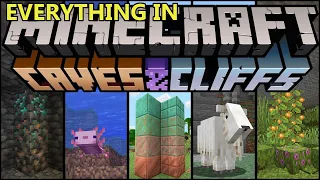 EVERYTHING In MINECRAFT 1.17 CAVES AND CLIFFS Update