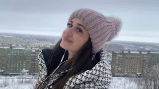 daily vlog: 26.04 ❄️Прогулка во дворе - снег, тишина - красота ❤️ ч.3