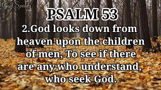 Psalm 53: Folly of the Godless, and Restoration of Israel - NKJV
