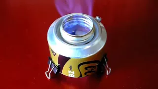 "Chimney Jet" Alcohol Stove - burning sound