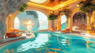 🌥️ Sunny Morning Atmosphere at Luxury Seaside Villa | Bossa Nova Jazz to Increased Work Productivity