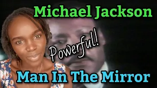 African Girl First Time Hearing Michael Jackson - Man In The Mirror - REACTION