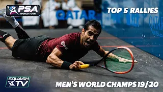 Squash: Top 5 Rallies - Men's World Champs 2019/20