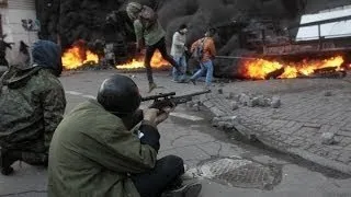 В Киеве милиционеры скончались от огнестрельных ранений Киев  Штурм 19 02 2014   Украина Майдан