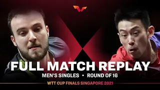 FULL MATCH | GAUZY Simon (FRA) vs WONG Chun Ting (HKG) | MS Rd16 | #WTTSingapore 2021