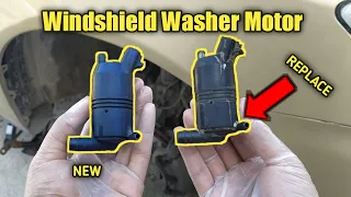 How To Replace Windshield Washer Pump Motor [UNIVERSAL]
