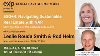 eXp Climate Action Network Presents - ESG+R: Navigating Sustainable Real Estate with NAR