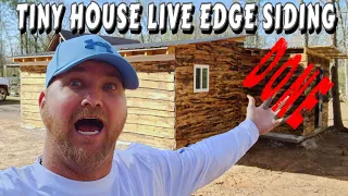 TINY HOUSE SIDING FINISHED tiny house, homesteading, off-grid, cabin build, DIY, HOW TO, sawmill