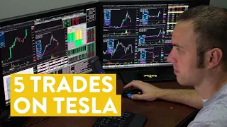 [LIVE] Day Trading | 5 Trades on Tesla
