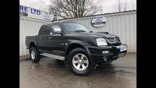 Mitsubishi L200 2.5 4WD LWB Warrior DCB 114 BHP Black 2005