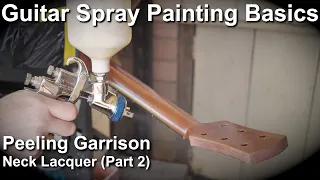 Guitar Spray Painting Basics - Peeling Garrison Neck Lacquer (Part 2)