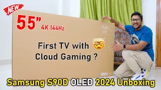 King of All TVs 2024..? Samsung S90D 55" 4K OLED TV First Unboxing in India 🔥