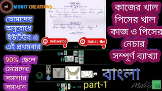 কাজের খাল পিসের খাল কাজ ও পিসের নেচার সম্পূর্ণ ব্যাখ্যা || Matrix9 ||Jewellery cad design || Part -1