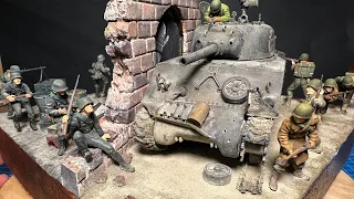 WWII Nürnberg - Sherman tank diorama - Full build! (Nuremberg)