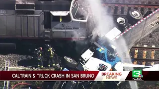 Caltrain hits vehicle in San Bruno