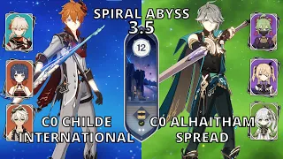 SPIRAL ABYSS 3.5 Childe & Alhaitham Genshin Impact